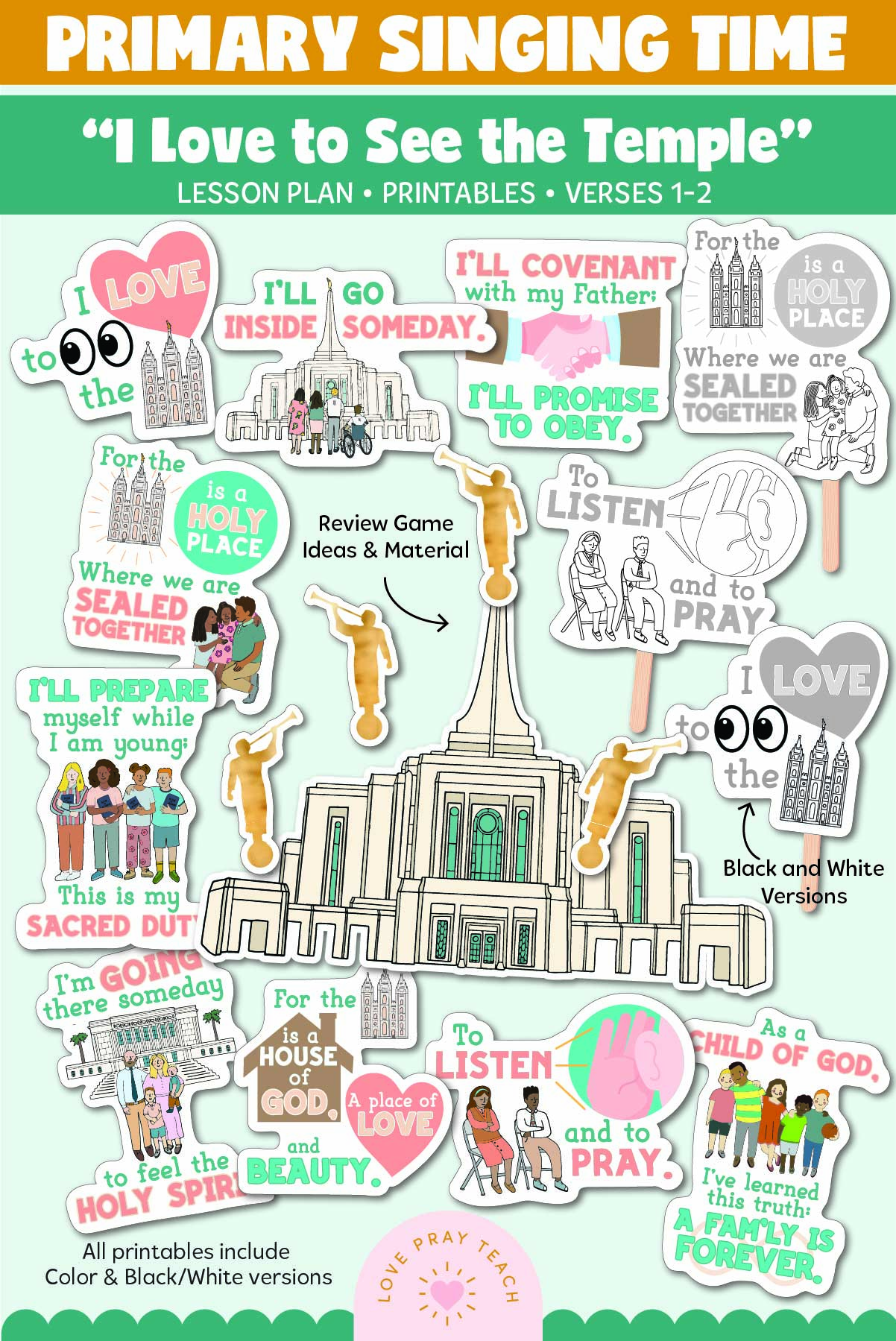  Primary Singing Time: “I Love To See The Temple” 
